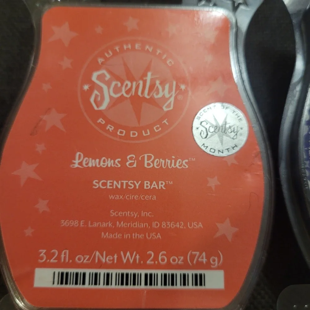 Lot Of 4‎ New Scentsy Wax Fruit Of The Month - 3.2 oz Bars -